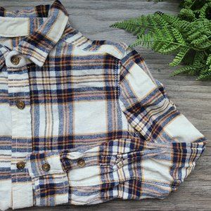 Kids Tommy Bahama Plaid Flannel Button-Up Shirt